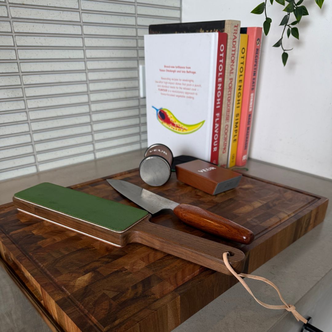 VEUR Black Walnut Leather Strop