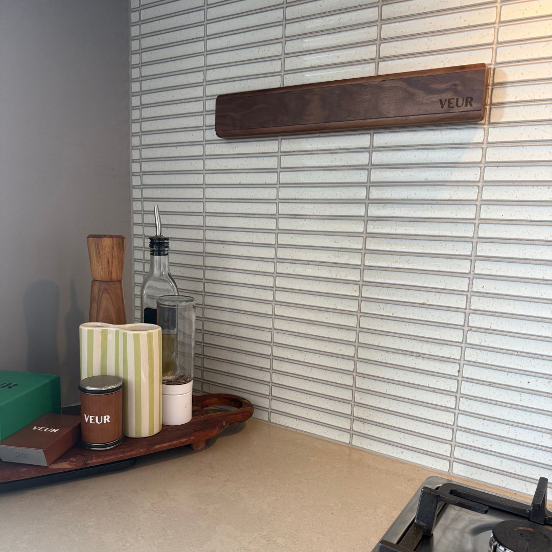 VEUR Black Walnut Magnetic Knife Holder