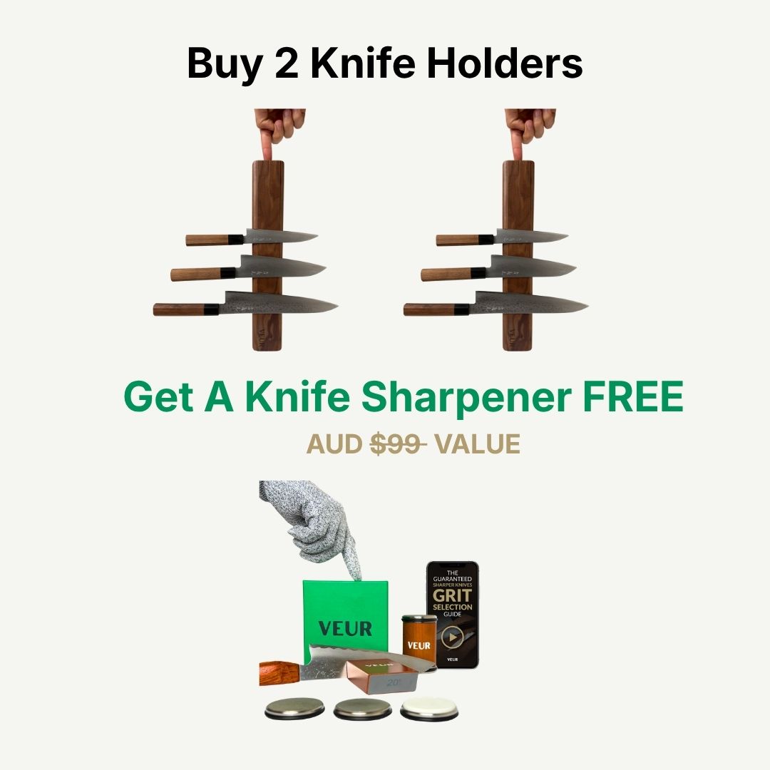 Buy 2 Knife Holders, get a Knife Sharpener free